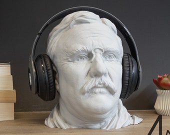 Teddy Roosevelt Headphone Stand | Gaming Room Decor | Headphone Holder