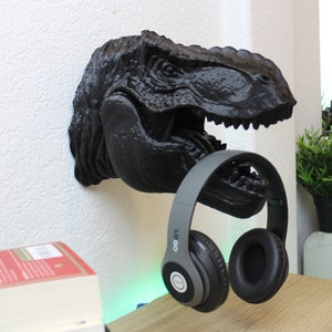 Soporte para auriculares T-Rex / Soporte para auriculares de dinosaurio / Tyrannosaurus Rex Perfect Gamer Gift