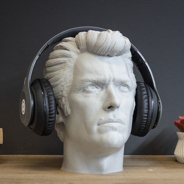 Support de casque Clint Eastwood | Support pour casque Clint Eastwood | Support d'écouteur cadeau parfait pour les joueurs