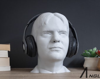 Rainn Wilson Headset Stand | Headphone Holder | Rainn Wilson Bust | Perfect Gamer Gift