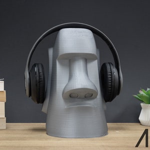 Easter Island Headphone Stand | Perfect Gamer Gift Headset Stand | Moai Headphone Holder