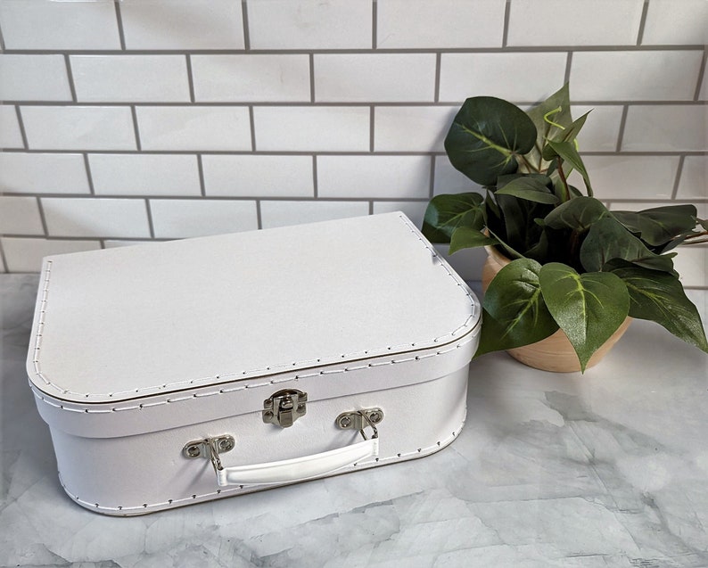 White Paperboard Suitcase Etsy