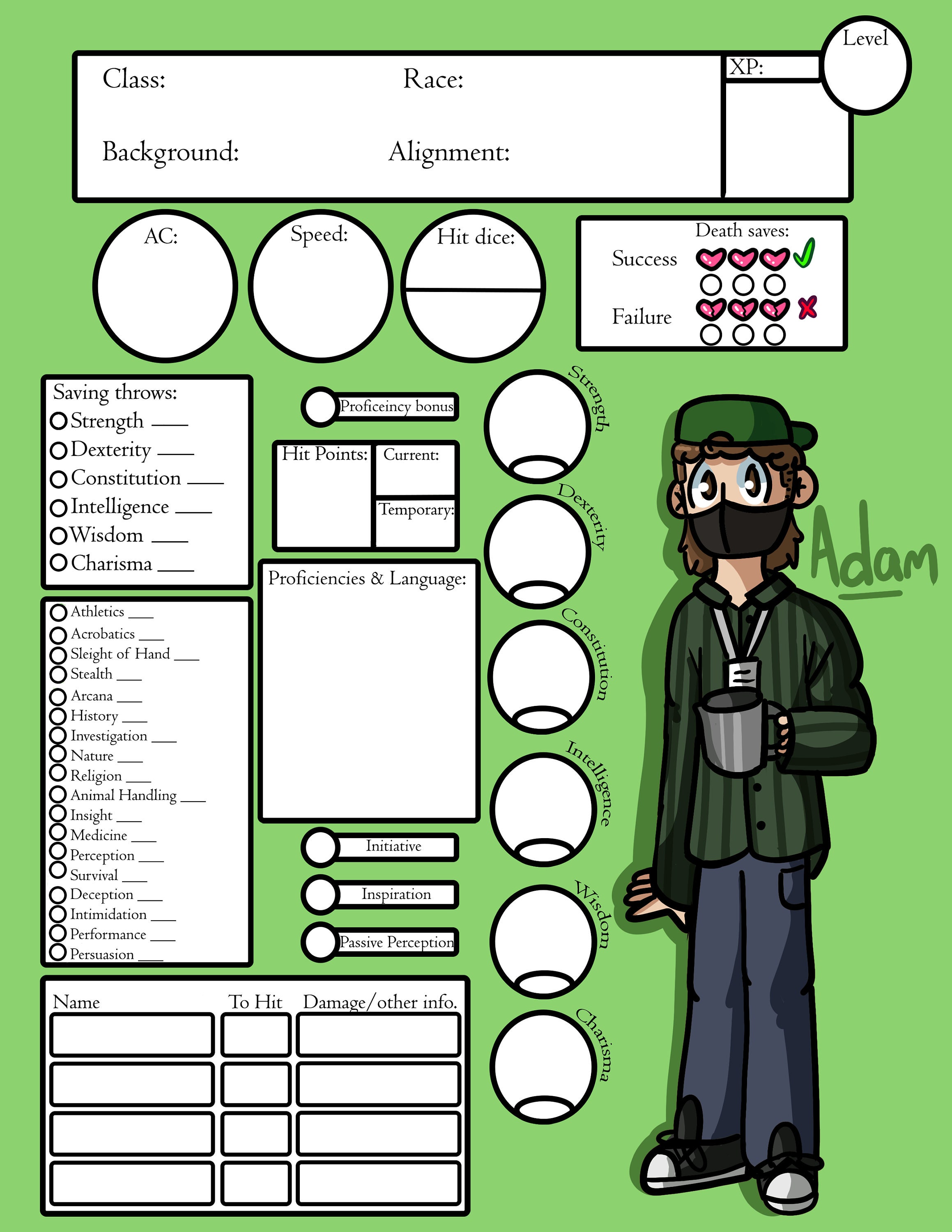 Dnd 5e Printable Character Sheet  Use Dicecloud To vrogue.co