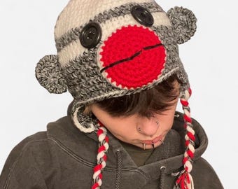 Sock Monkey Hat - Etsy display picture 2
