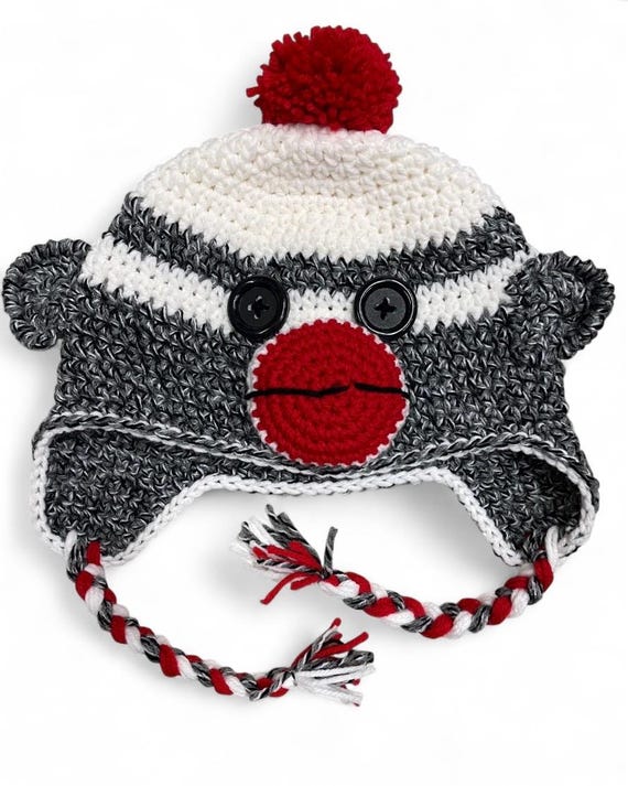 Sock Monkey Hat - Etsy display picture 1