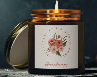 Zelfverzorgende sfeerkaars | Grappige kaars geestelijke gezondheid, angstverlichting, therapeutcadeau, kaars eigenliefde, cadeau geestelijke gezondheid Ontspanningskaars