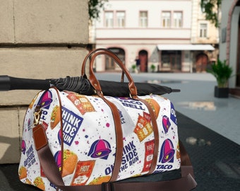 Sac de voyage étanche Taco Bell, bagage à main en cuir PU