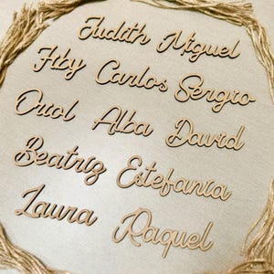 Marcasitios Personalizados con Nombres para Bodas Comuniones Bautizos y regalos de invitados, Estilo 13