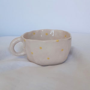 Ceramic cup| Handmade| Coffee cup, | tea Yellow