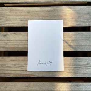 Postkarte Jemand fehlt, Trauerkarte