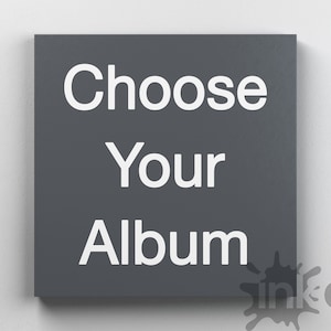 Choose Any Album Canvas / Artist Cover / Album Artwork / Wall Art / Singer Art / Decoration / Pop Art / Music Art