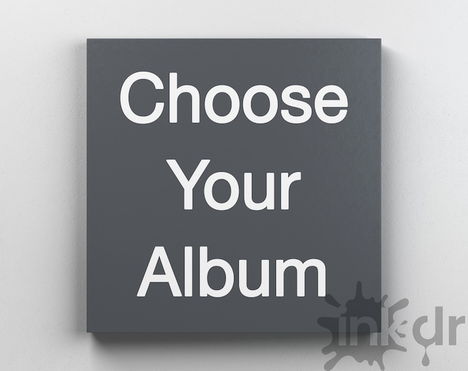 Wählen Sie eine Album Leinwand / Künstler-Cover / Album Cover / Wand Kunst / Sänger Kunst / Dekoration / Pop Art / Musik Kunst