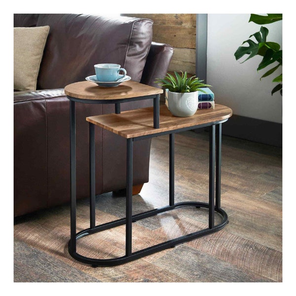 Wooden Side Table - Etsy UK
