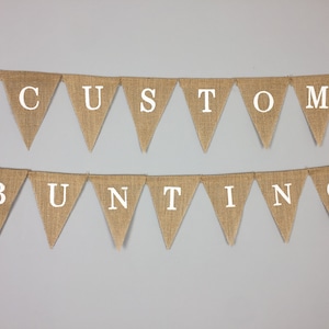 Personalised Custom Bunting Handmade Party Decorations Customised