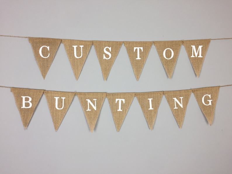 Personalised Custom Bunting Handmade Party Decorations Customised image 5