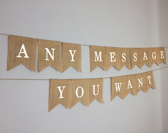 Personalised Custom Bunting Handmade Party Decorations Customised