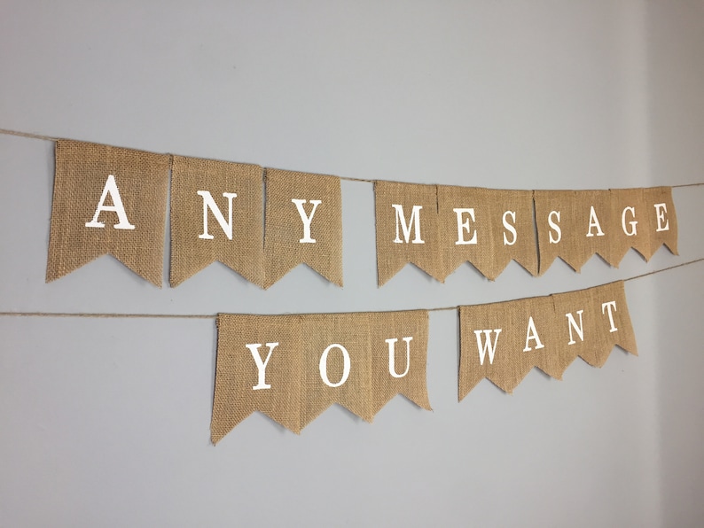 Personalised Custom Bunting Handmade Party Decorations Customised image 1