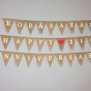 Personalised Custom Bunting Handmade Party Decorations Customised