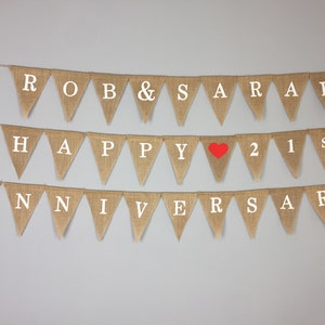 Personalised Custom Bunting Handmade Party Decorations Customised image 2