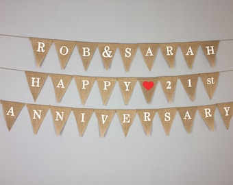 Personalised Custom Bunting Handmade Party Decorations Customised