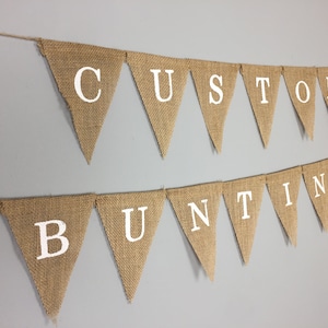 Personalised Custom Bunting Handmade Party Decorations Customised