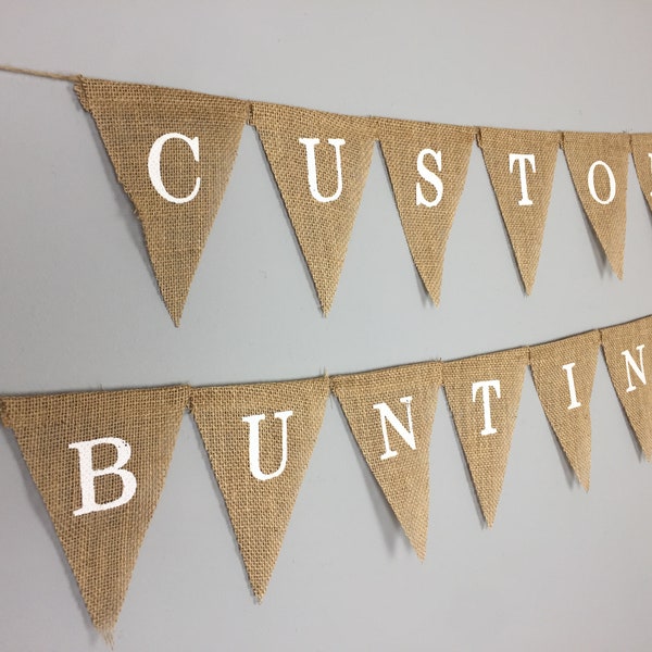 Personalised Custom Bunting Handmade Party Decorations Customised