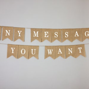Personalised Custom Bunting Handmade Party Decorations Customised