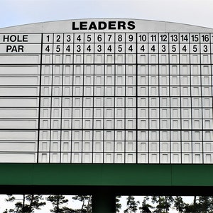 The Masters Scoreboard at Augusta National Digital Download