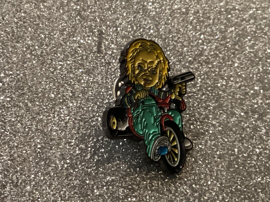 Chucky Childs Play Tricycle Retro Horror Movie Enamel Pin Etsy UK