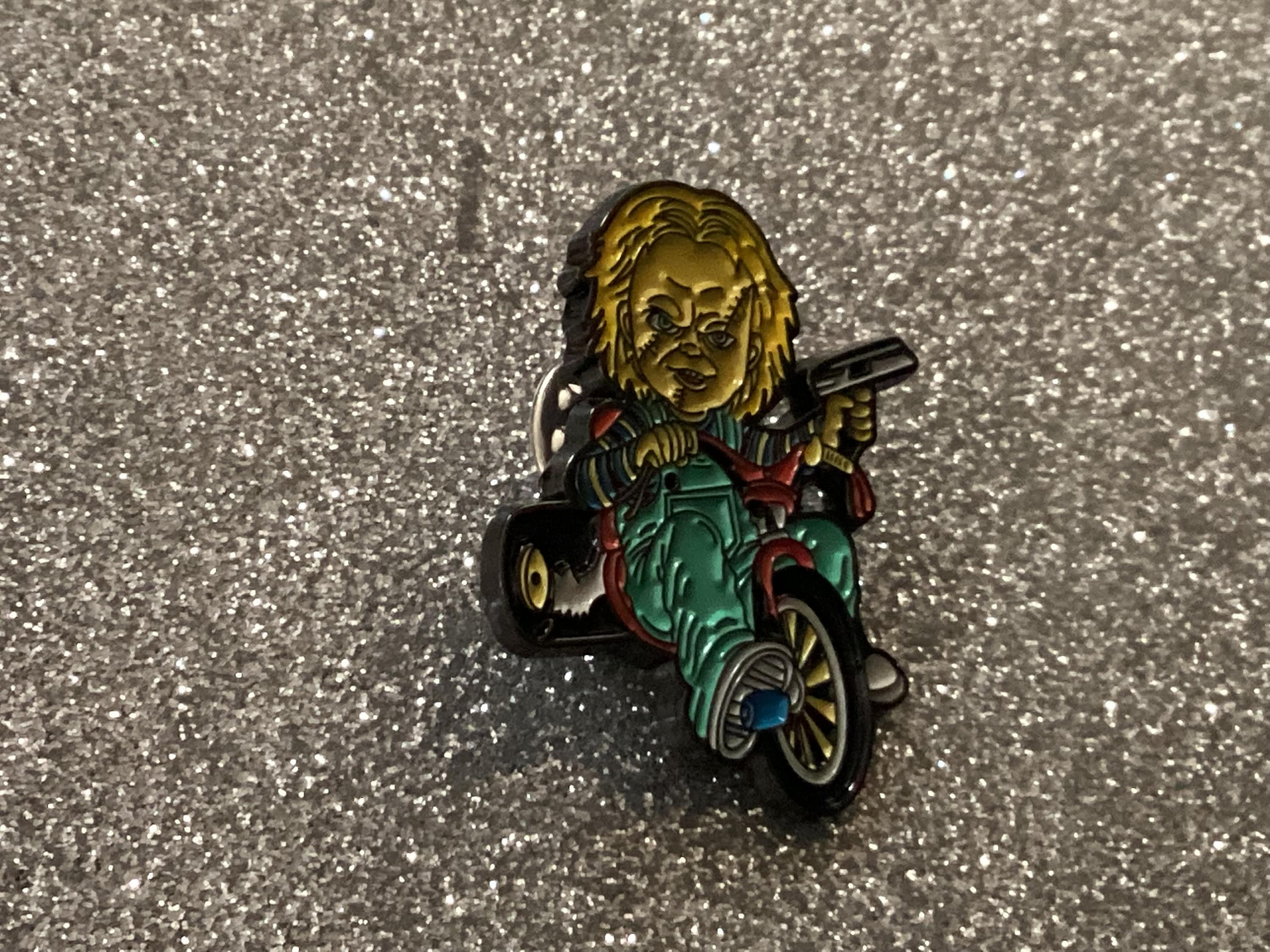 Chucky Childs Play Tricycle Retro Horror Movie Enamel Pin Etsy UK