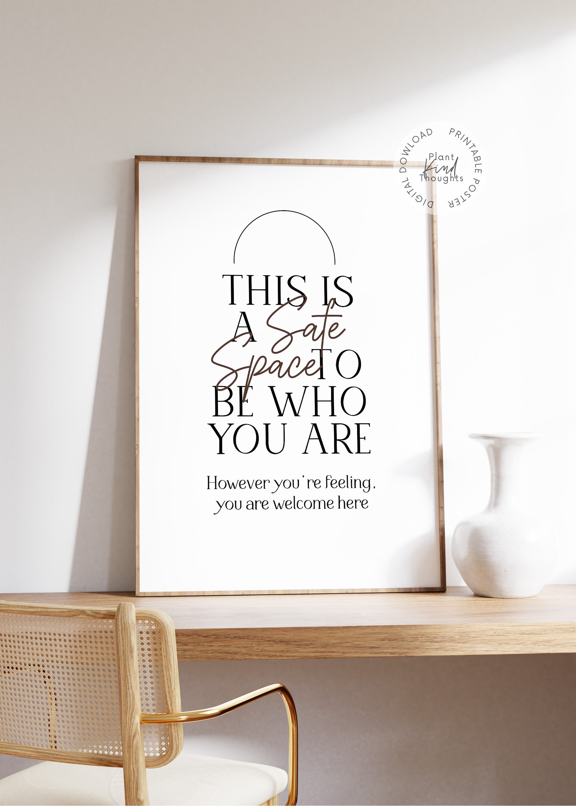 SAFE SPACE Mental Health Poster Counseling Sign School Counselor Office ...