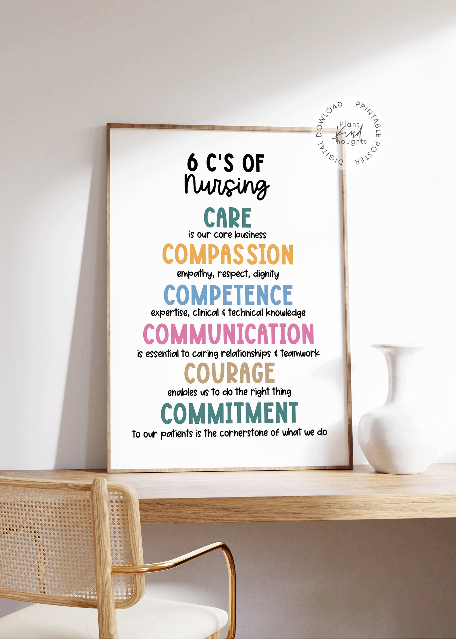 6 C's of NURSING School Nurse Office Decor School Clinic School Nurse ...