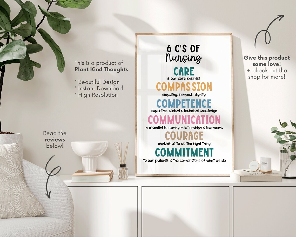 6 C's of NURSING School Nurse Office Decor School Clinic School Nurse ...