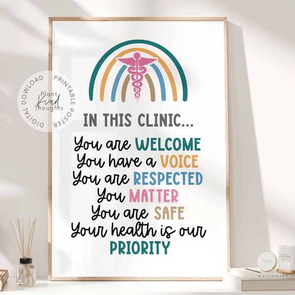 SCHOOL CLINIC SIGN School Nurse Office Decor School Clinic School Nurse Posters School Health Clinic Room School Health Classroom Decor