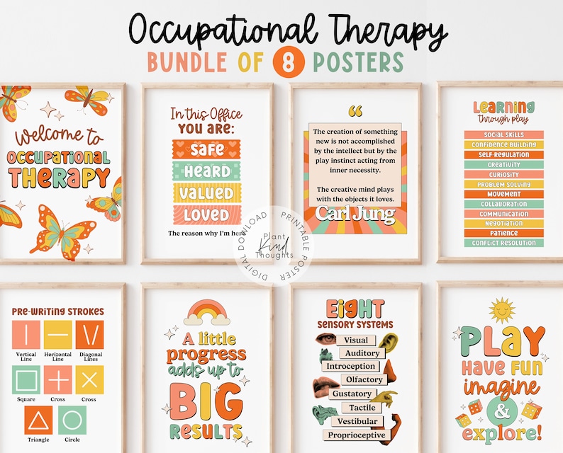 8 OCCUPATIONAL THERAPY Office Decor Classroom Decor School Counselor ...