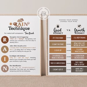 10 BOHO Counseling Posters Bundle School Counselor Office Decor School ...