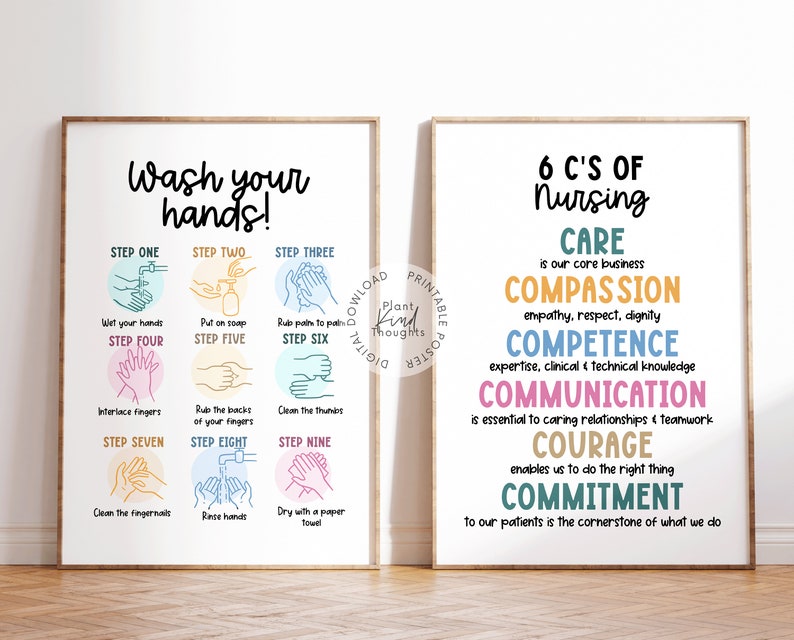 8 SCHOOL NURSE Office Decor School Clinic School Nurse Posters Etsy