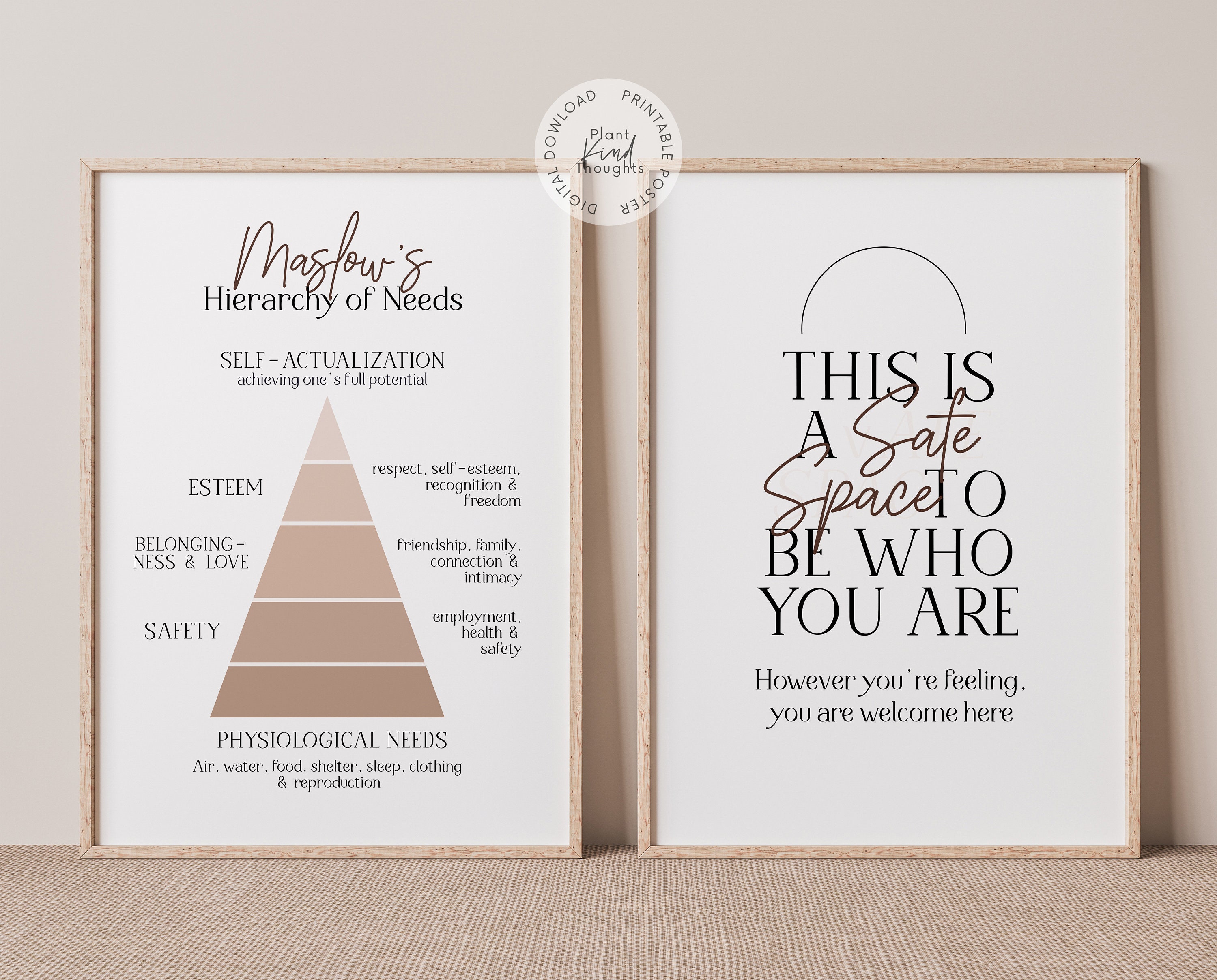 MINIMAL Therapy Office Decor Bundle School Counselor Office Decor ...