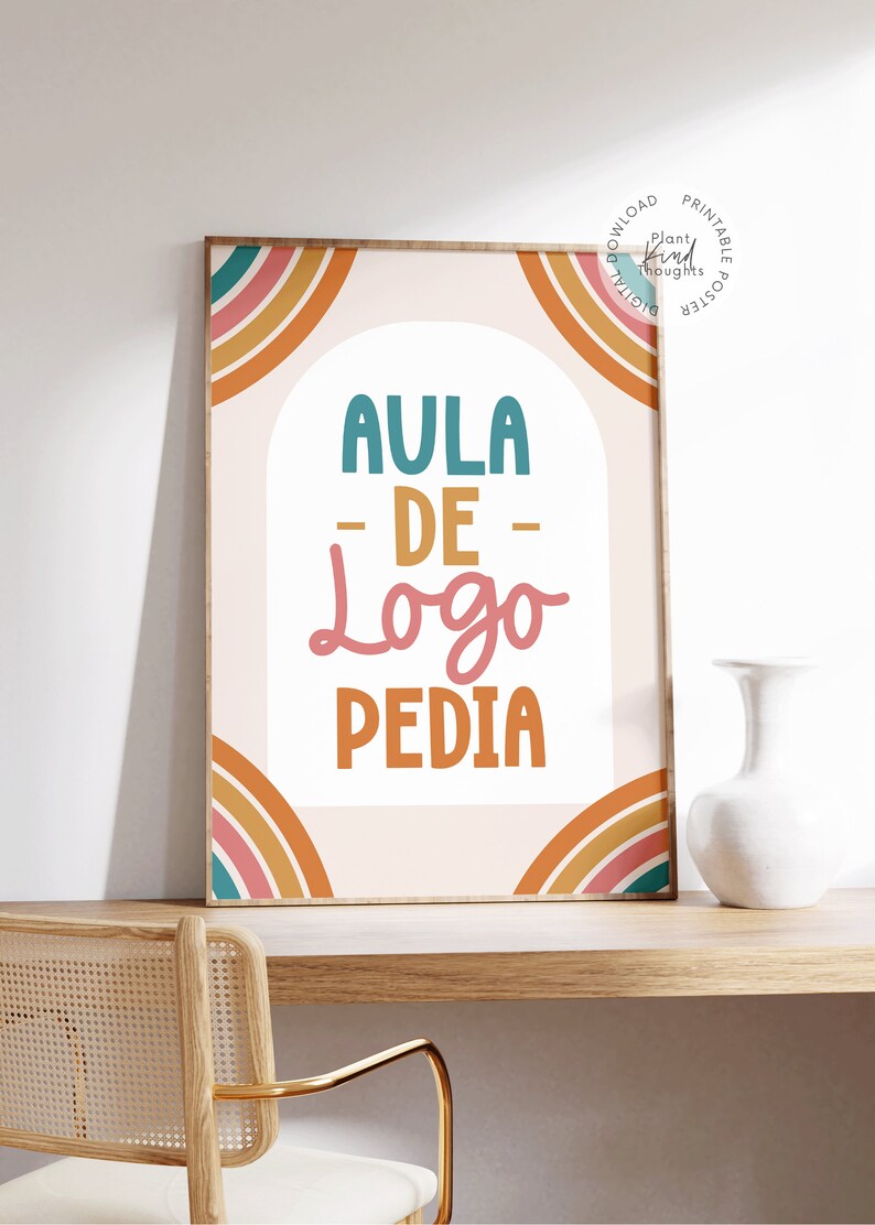 AULA De LOGOPEDIA Spanish Speech Room Sign Speechroom Decor Speech ...