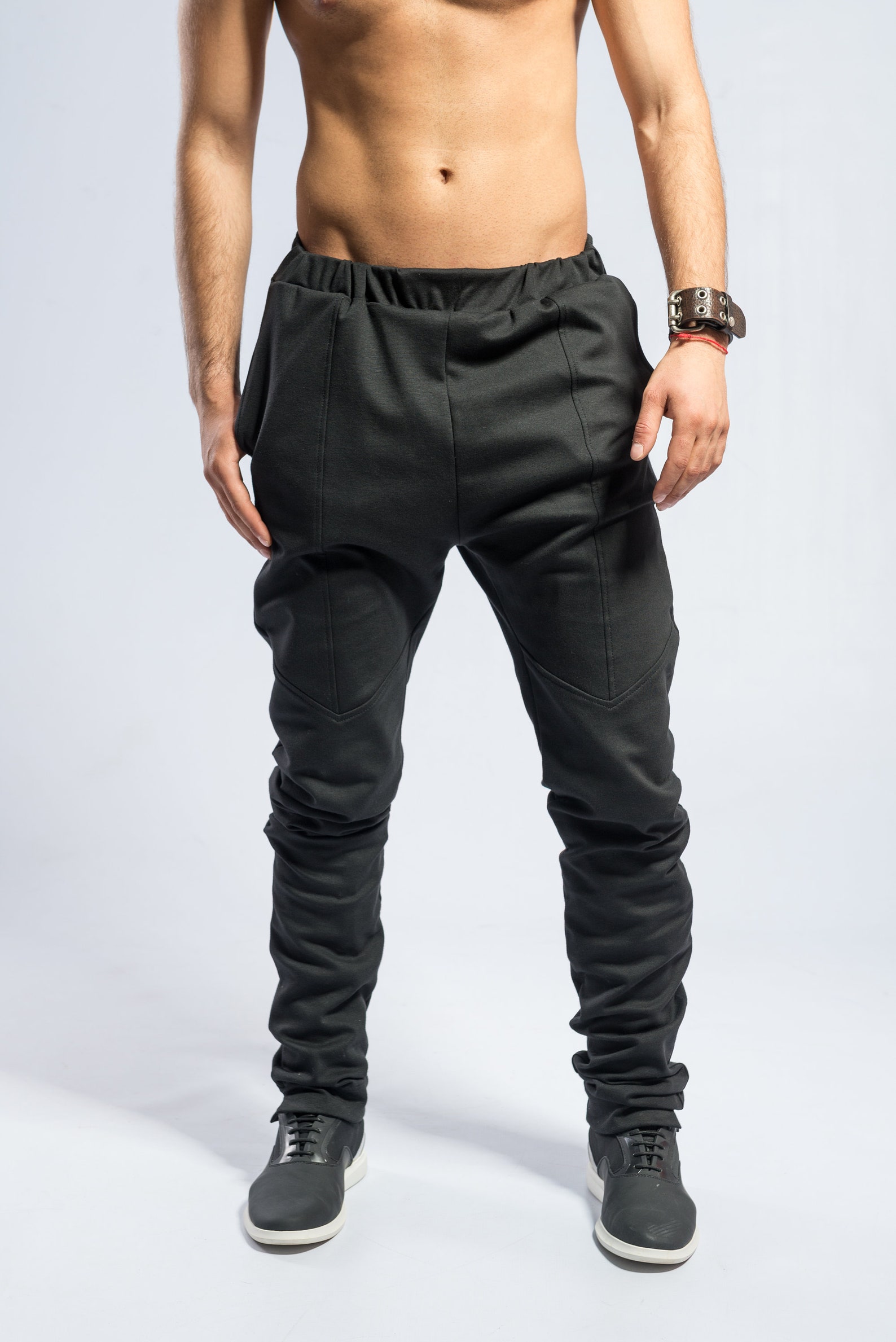 Minimalist Black Pants / Men's Ninja Pants / Black Avant | Etsy