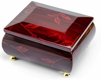Custom Digital Any Music or Song Floral Motif Music Box w. USB - Custom Music