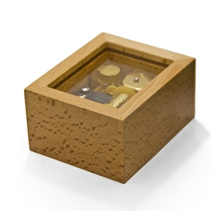 Charming 18 Note Musical Wooden Photo Frame Paperweight - Many Songs to Choose