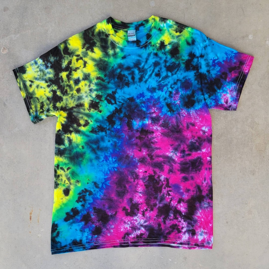 crinkle tie dye shirt