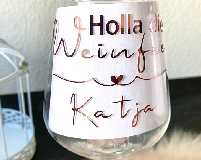 Weinglas mit witzigem Spruch personalisiert Weinglas Hochzeit