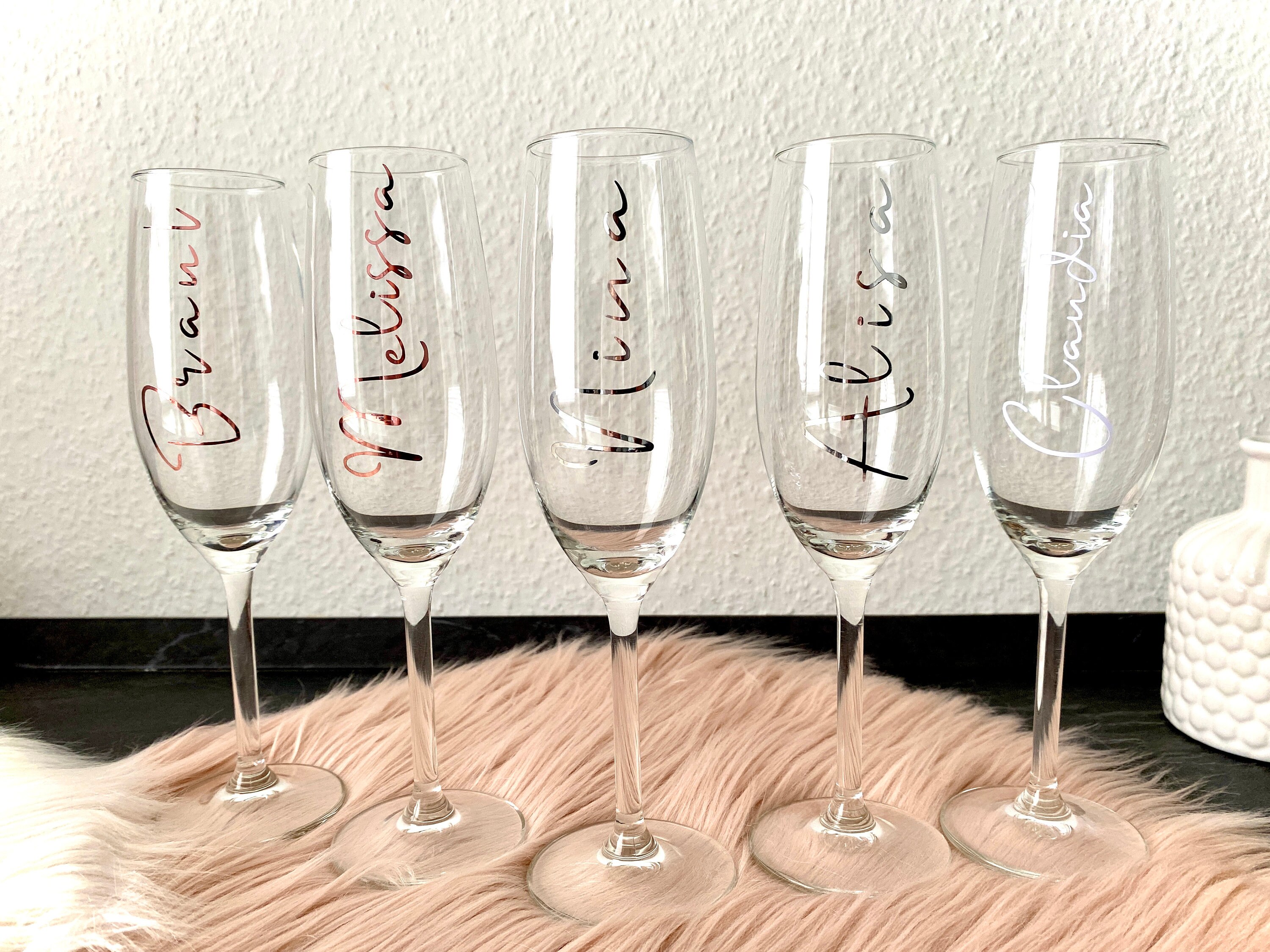Sektglas personalisiert Sektglas mit Name Wunschtext zur Etsy