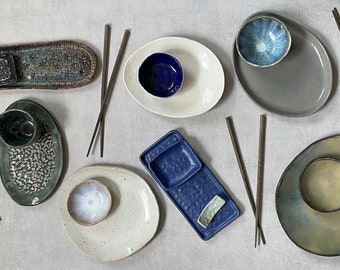 Ceramic Sushi Individual Sets  *without chopsticks*