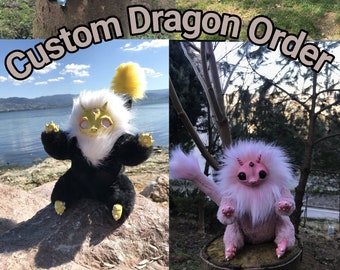 dragon list, made to order doll, custom dragon plush, posable art doll ooak, handmade realistic fantasy animals