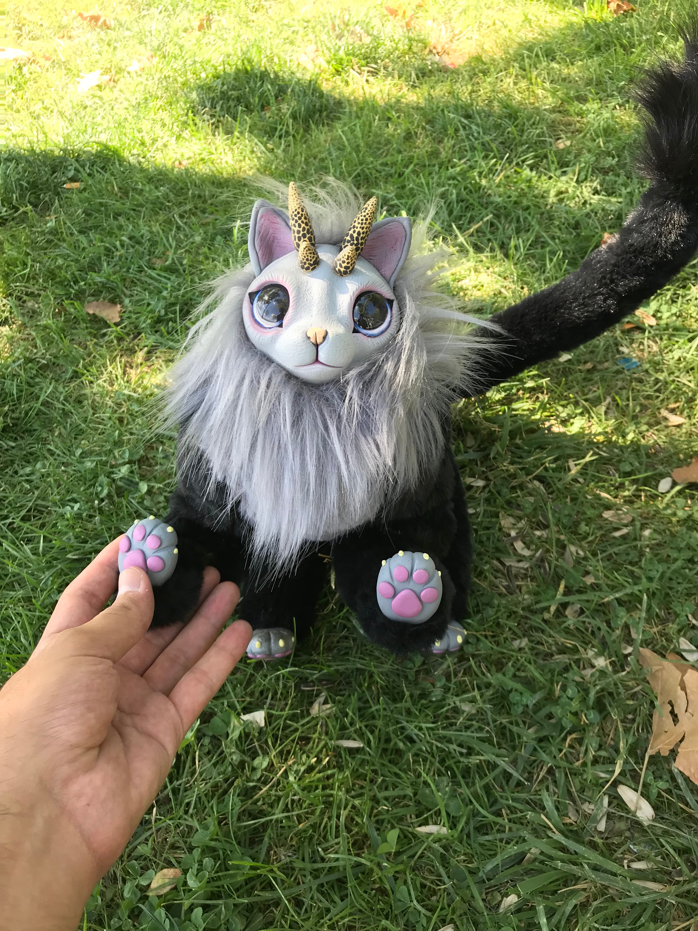 Poseable Fluffy Cat Art Doll Ooak Posable Kitten Handmade Etsy
