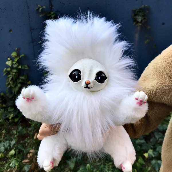 Art Doll OOAK Kreatur bewegliche handgemachte Furby Plushie Geschenk, liebe dich Mama, Geschenk für Tochter, Starryeyedartworks