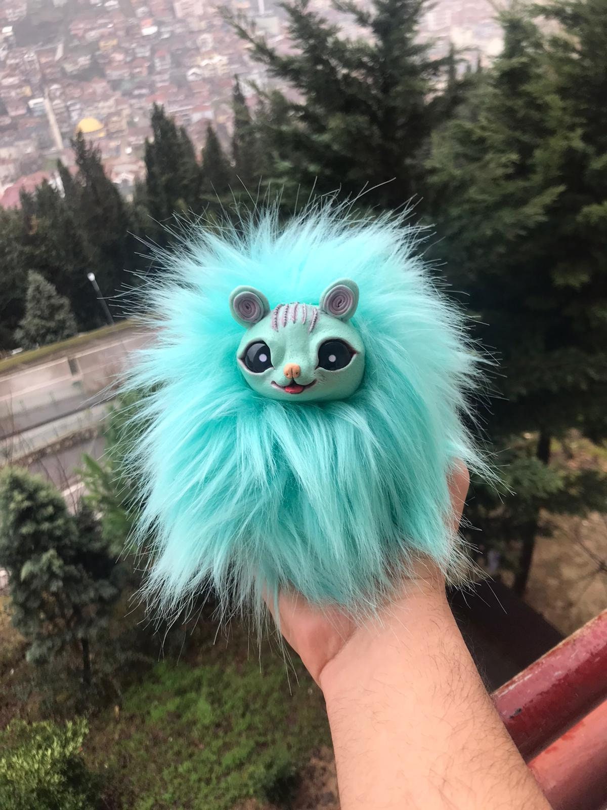Adorable Small Baby Fantasy Creature Plush Art Doll Poseable